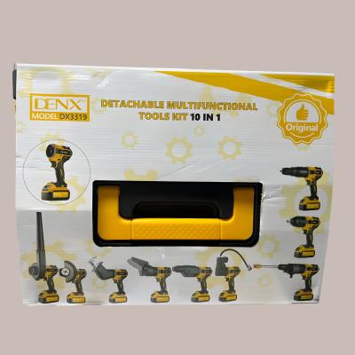 Denx مجموعة أدوات المتعددة 10 في 1 - لاسلكية وقابلة للتبديل مع بطارية